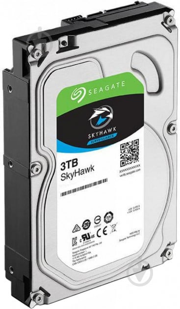 Жесткий диск Seagate SkyHawk 3 ТБ 3,5" SATA III (ST3000VX009) silver - фото 2