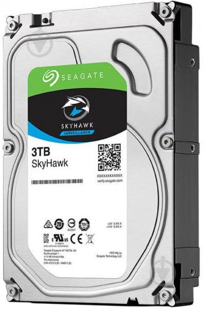 Жесткий диск Seagate SkyHawk 3 ТБ 3,5" SATA III (ST3000VX009) silver - фото 3