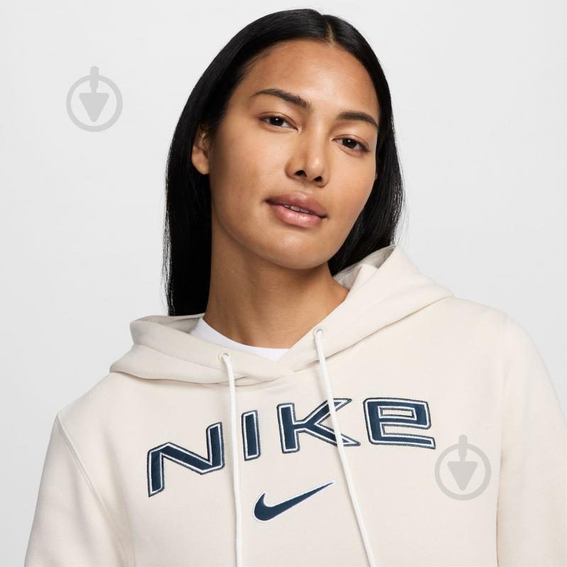 Джемпер Nike W NSW PHNX FLC STD PO LOGO HDY HM9751-104 р.M бежевий - фото 4