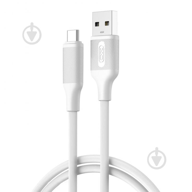 Кабель Xo NB265-AC USB-A to USB-C 3А 1 м white (NB265-AC.white) - фото 1