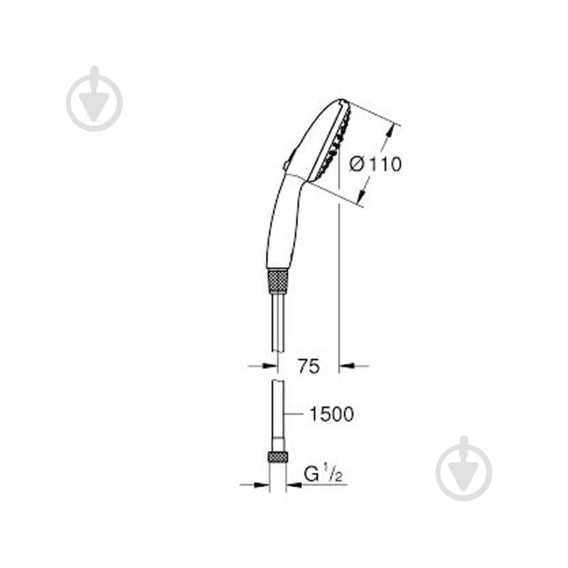 Душовий набір Grohe QuickFix Vitalio Start 110 26972001 - фото 5 Душовий набір Grohe QuickFix Vitalio Start 110 26972001 - фото 5
