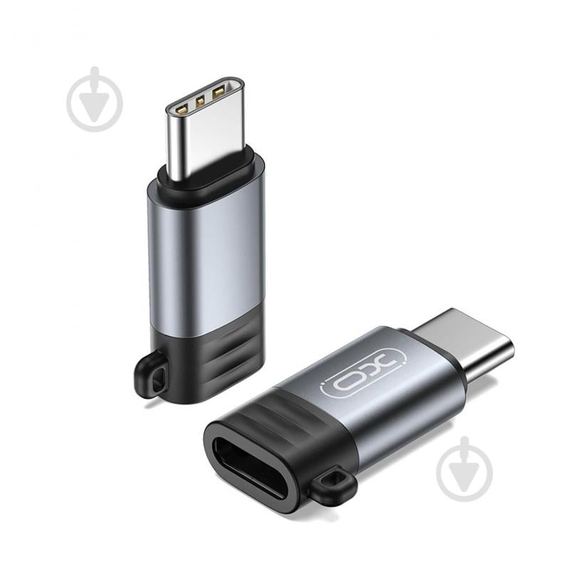 Перехідник Xo NB263B Lightning to USB-C grey (NB263B.tranish) - фото 3