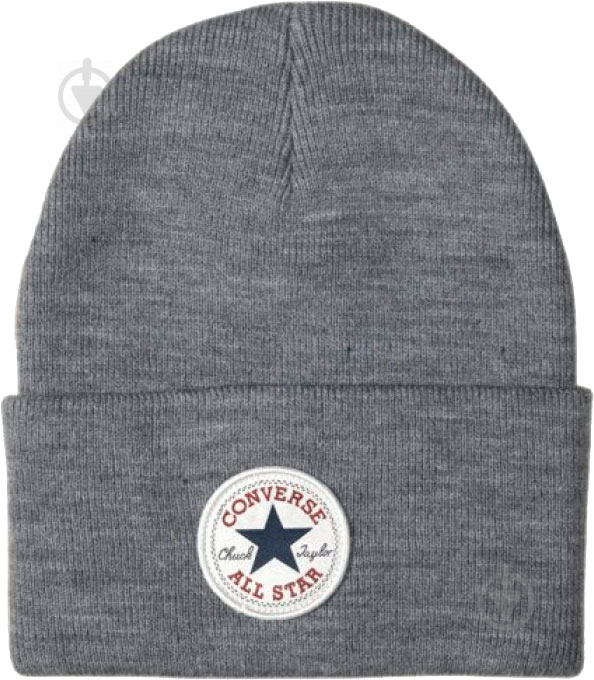 Шапка Converse Tall Chuck Patch Beanie 10019012-039 р.one size сірий - фото 1