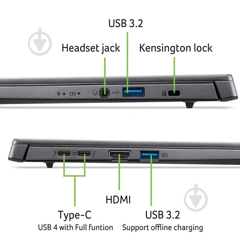Ноутбук Acer Aspire 14 AI A14-52MT 14" (NX.JDJEU.003) steel gray - фото 13 Ноутбук Acer Aspire 14 AI A14-52MT 14" (NX.JDJEU.003) steel gray - фото 13