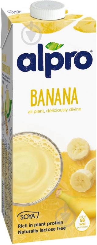 Молоко Alpro Соевый напиток 1 л банан - фото 1