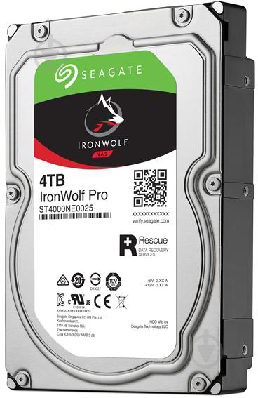 Жесткий диск Seagate IronWolf Pro 4 ТБ 3,5" SATA III (ST4000NE001) silver - фото 2