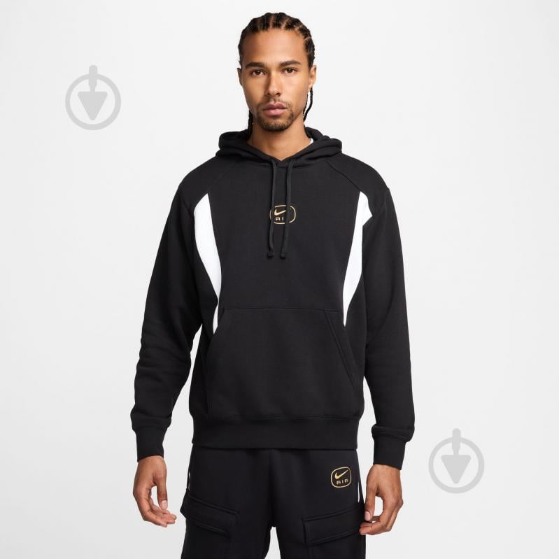 Джемпер Nike M NSW SW AIR PO HOODY FLC BB HM0175-010 р.M черный - фото 1