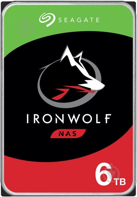 Жесткий диск Seagate IronWolf Pro 6 ТБ 3,5" SATA III (ST6000VN001) silver - фото 1