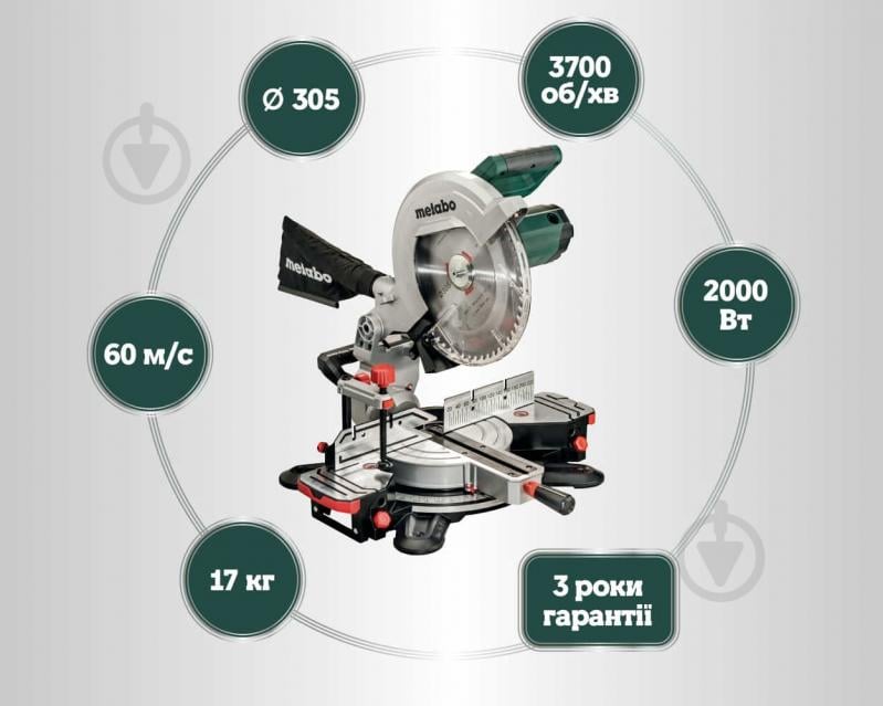 Пила торцовочная Metabo KS 305 M - фото 3