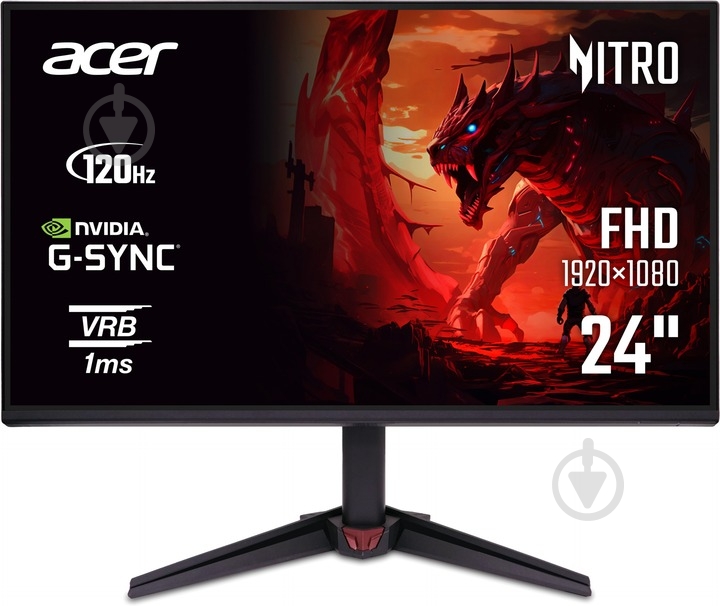 Монитор Acer Nitro VG240YGbip 23,8" (UM.QV0EE.G03) - фото 1 Монитор Acer Nitro VG240YGbip 23,8" (UM.QV0EE.G03) - фото 1