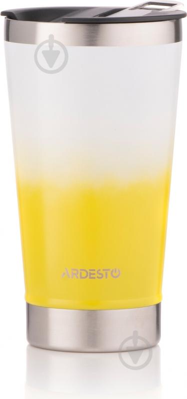 Термочашка Ardesto AR2647YL Bright City 470 мл с открывалкой желтый - фото 1 Термочашка Ardesto AR2647YL Bright City 470 мл с открывалкой желтый - фото 1