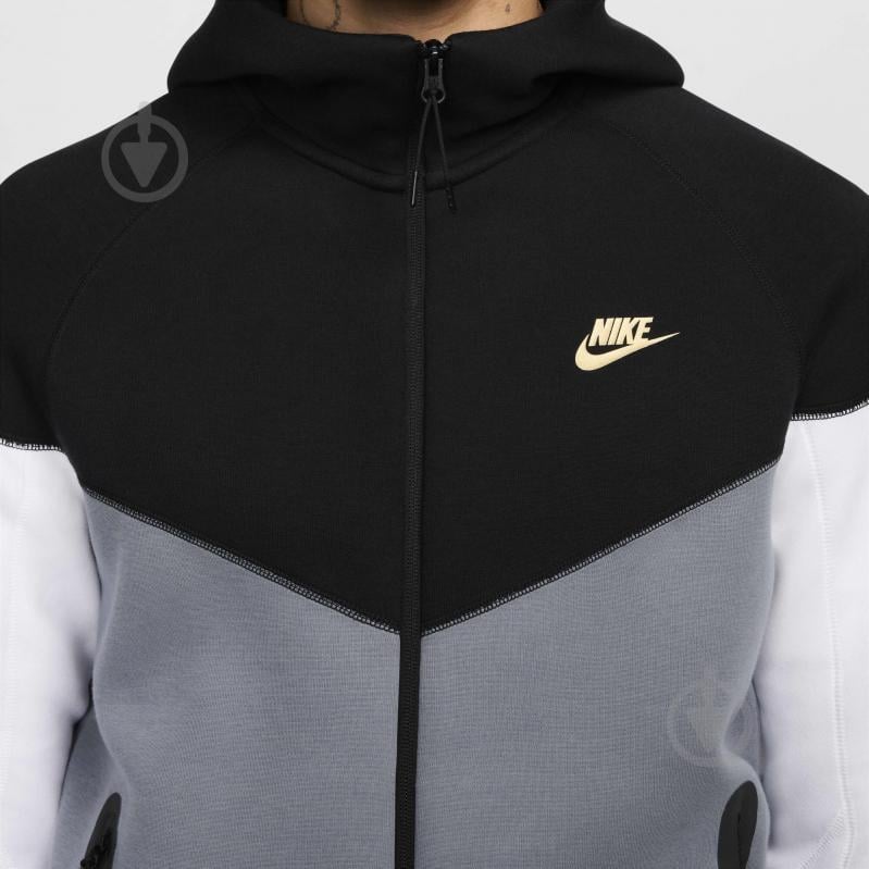 Джемпер Nike M NK TCH FLEECE FZ WR HOODIE FZ4709-011 р.S серый - фото 6