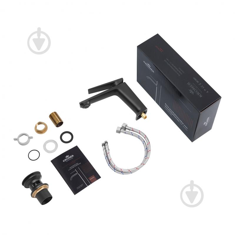 Смеситель для умывальника Kroner KRP Ersel - SCH0111BV с донним клапаном - фото 9 Смеситель для умывальника Kroner KRP Ersel - SCH0111BV с донним клапаном - фото 9