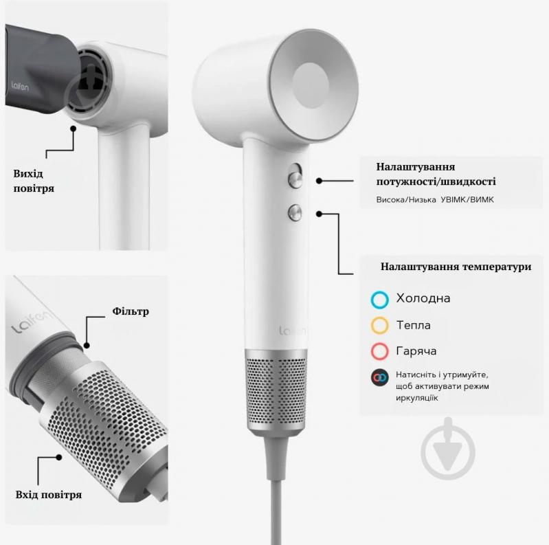 Фен Laifen Swift LF03-WHS-EU - фото 8