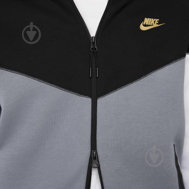 Джемпер Nike M NK TCH FLEECE FZ WR HOODIE FZ4709-011 р.XL сірий - фото 7