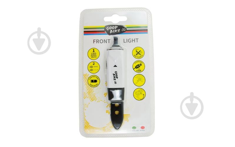 Светодиодный фонарик GOODBIKE с USB 1 LED 2 режима 94304-IS - фото 4