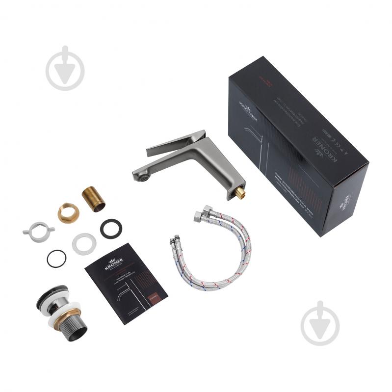 Смеситель для умывальника Kroner KRP Ersel - GRP0111BV с донним клапаном - фото 9 Смеситель для умывальника Kroner KRP Ersel - GRP0111BV с донним клапаном - фото 9