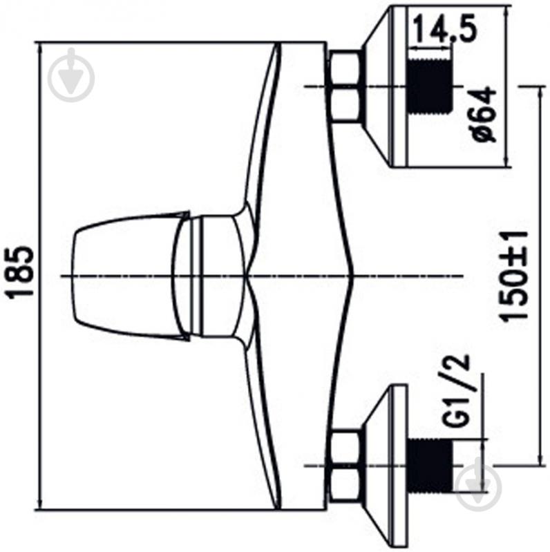 Смеситель для душа Aqua Rodos Umbra 90367 - фото 3