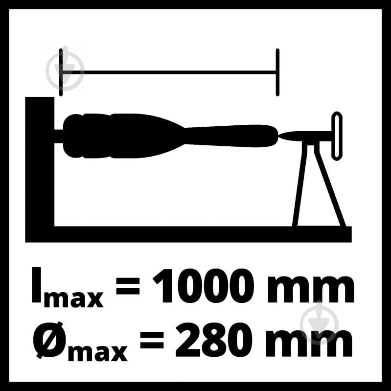 Верстат токарний Einhell TC-WW 1000/1 - фото 6