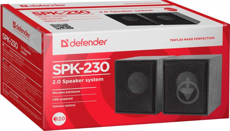 Акустическая система Defender SPK 230 2.0 black - фото 6