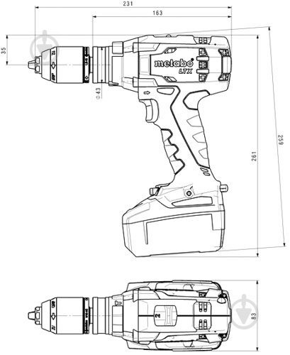 Шуруповерт акумуляторний Metabo SB 18 LTX Impuls 602192890 - фото 2