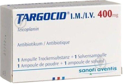 ᐉ Таргоцид для р-ра д/ин №1 лиофилизат 400 мг • Купить в е,  .