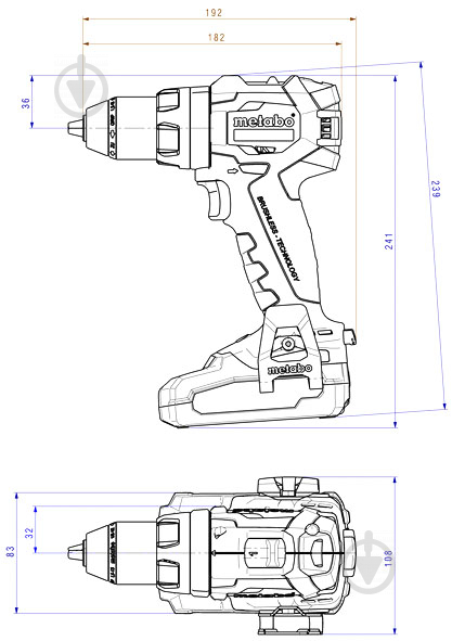 Шуруповерт аккумуляторный Metabo SB 18 LT BL 602316840 - фото 2