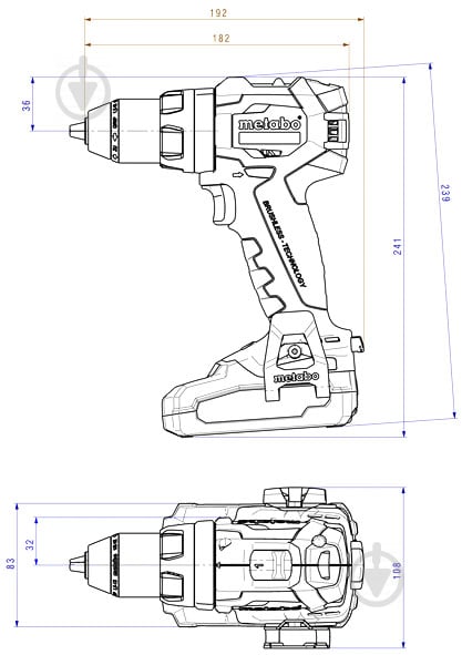 Шуруповерт аккумуляторный Metabo SB 18 LT BL 602316890 - фото 2