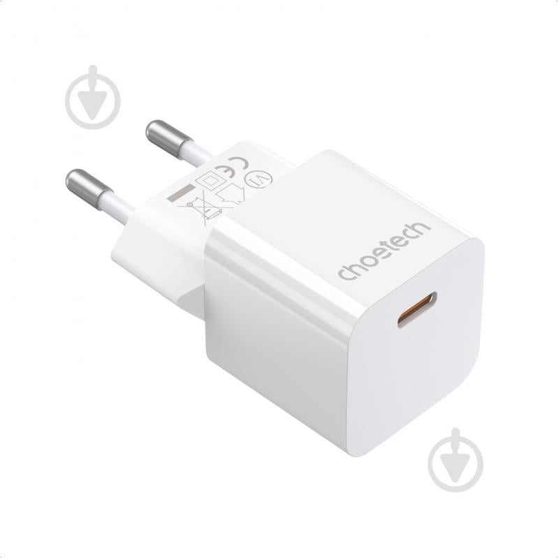 Зарядное устройство Choetech GaN, USB-C, 20Вт, QC3.0/PD/PPS - фото 1