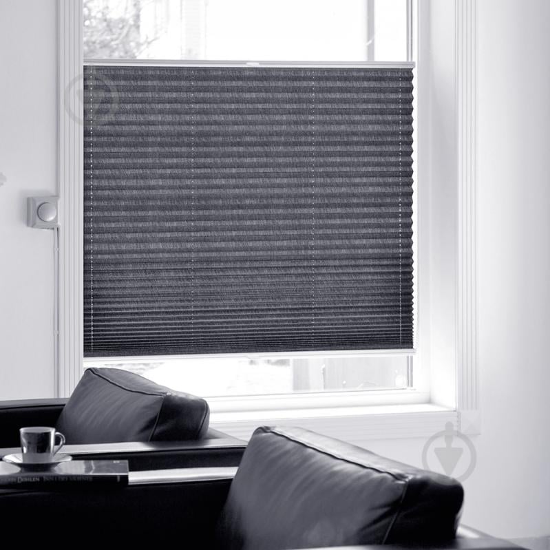 Штора-плиссе Rollotex ткань MELANGE 67х90 см Серый - фото 4