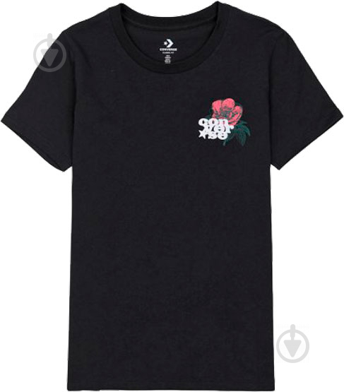 Футболка Converse ROMANCE CLASSIC TEE BLACK 10019820-001 р.XS черный - фото 1