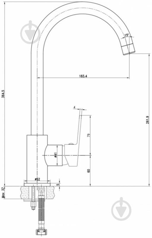 Смеситель для кухни Imprese LASKA 55040W - фото 2 Смеситель для кухни Imprese LASKA 55040W - фото 2