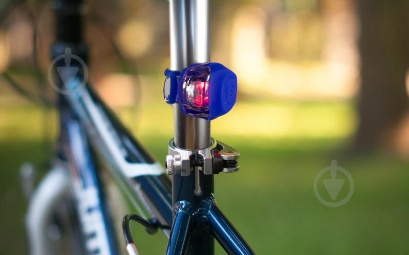 Комплект блимавок GOODBIKE SILICON LED в силіконовому корпусі 2 шт. сині - фото 5