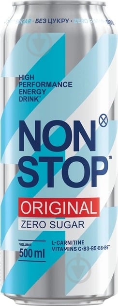 Енергетичний напій Non Stop Original Zero Sugar 0,5 л - фото 1 Енергетичний напій Non Stop Original Zero Sugar 0,5 л - фото 1