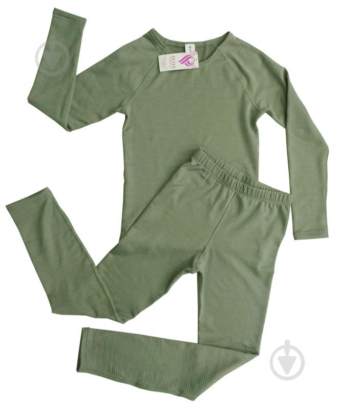 Комплект термобелья 200908 р.134 оливковый - фото 1