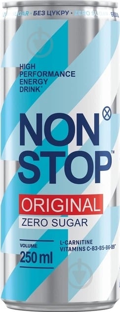 Энергетический напиток Non Stop Original Zero Sugar 0,25 л - фото 1