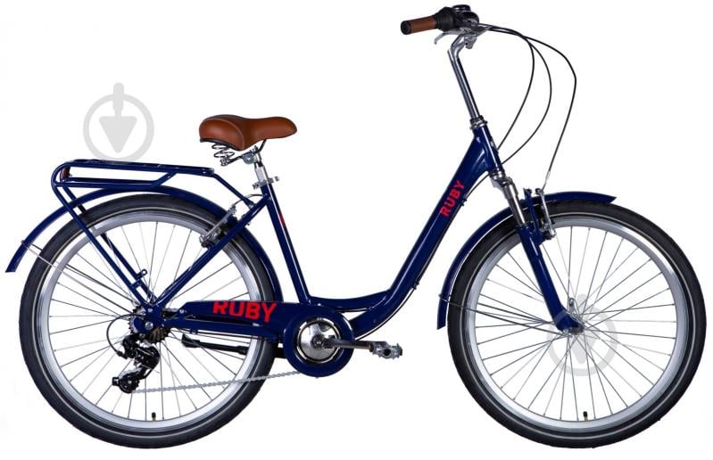 Велосипед Dorozhnik 26" 17"(43 см) RUBY AM Vbr OPS-D-26-257 темно-синий - фото 1 Велосипед Dorozhnik 26" 17"(43 см) RUBY AM Vbr OPS-D-26-257 темно-синий - фото 1