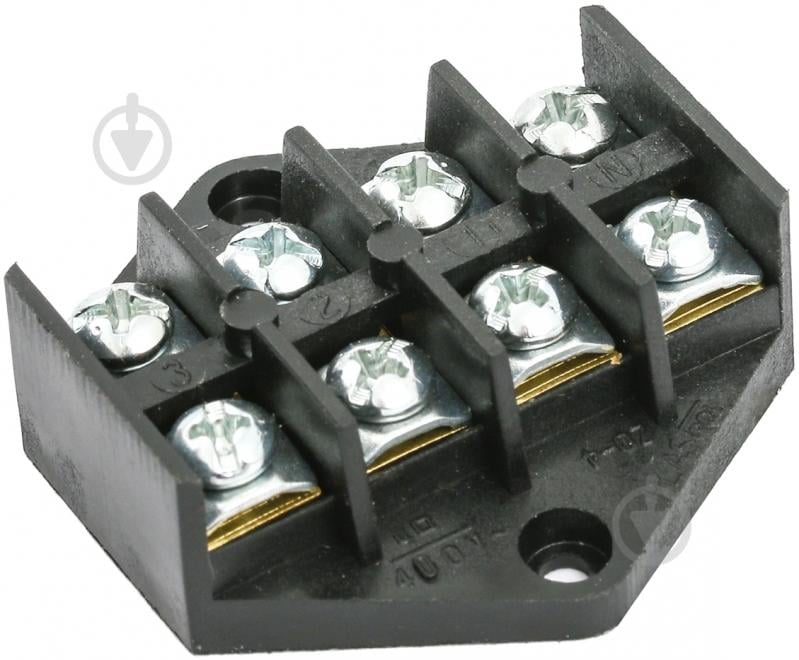 Колодка клемна Simet ZPT 4х10,0 кв.мм чорний - фото 1 Колодка клемна Simet ZPT 4х10,0 кв.мм чорний - фото 1