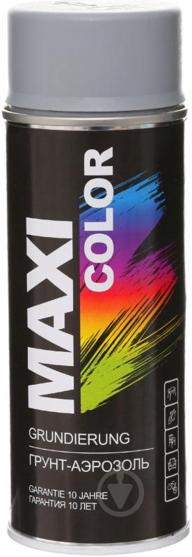 Ґрунт акриловий Maxi Color аерозольний сірий 400 мл - фото 1