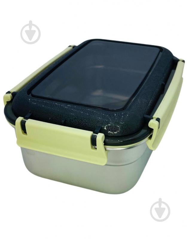 Контейнер для хранения Eurogold Steel Rectangular 850 мл 18,7х12x7,4 см - фото 2 Контейнер для хранения Eurogold Steel Rectangular 850 мл 18,7х12x7,4 см - фото 2