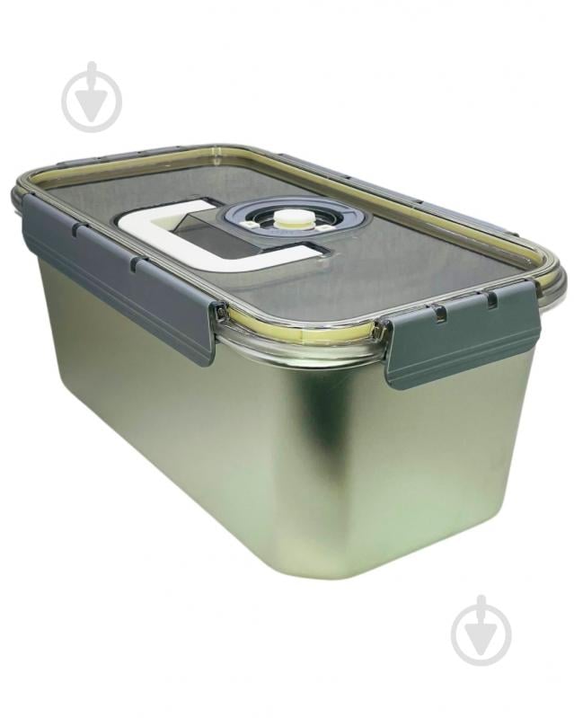 Контейнер для зберігання Eurogold Steel Rectangular 6 л - фото 2 Контейнер для зберігання Eurogold Steel Rectangular 6 л - фото 2