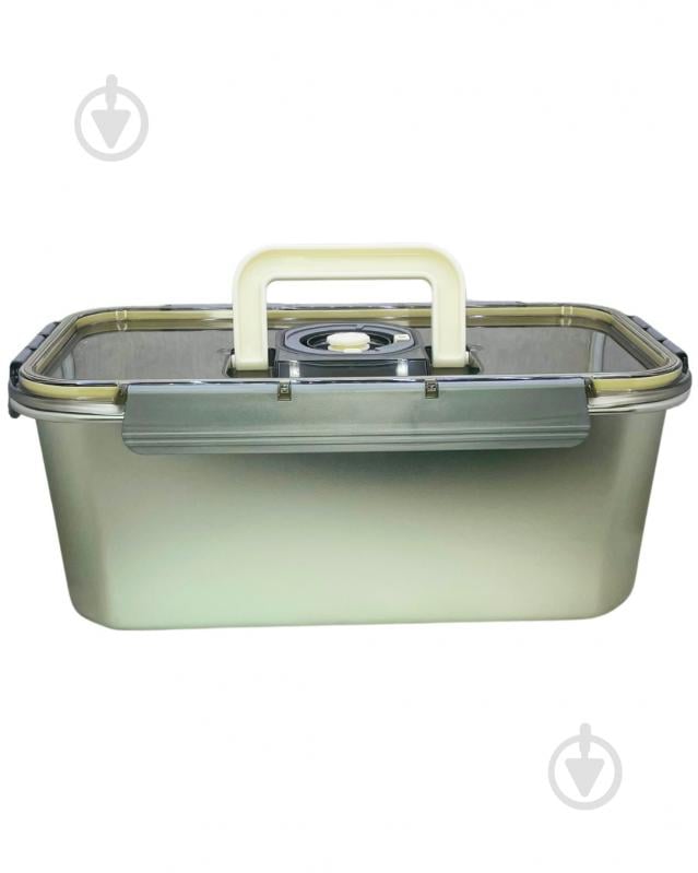 Контейнер для зберігання Eurogold Steel Rectangular 6 л - фото 1 Контейнер для зберігання Eurogold Steel Rectangular 6 л - фото 1