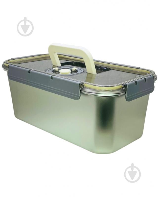 Контейнер для зберігання Eurogold Steel Rectangular 6 л - фото 4 Контейнер для зберігання Eurogold Steel Rectangular 6 л - фото 4