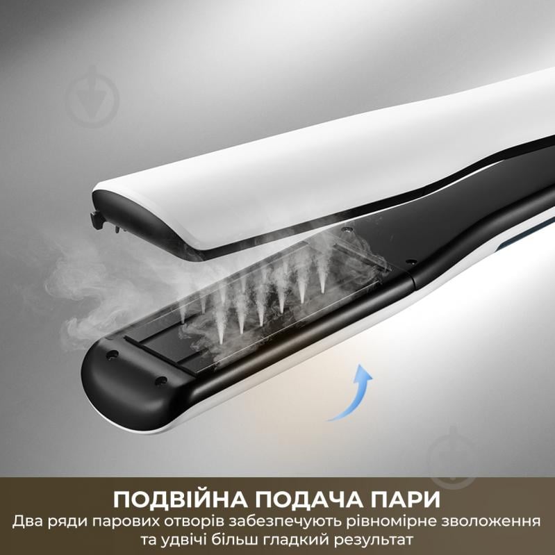 Випрямляч для волосся DREAME AuraSteam Straight White AA01A - фото 6 Випрямляч для волосся DREAME AuraSteam Straight White AA01A - фото 6