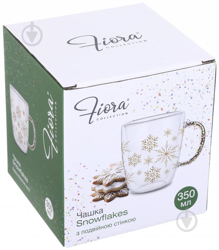 Чашка Fiora Snowflakes 350 мл - фото 3