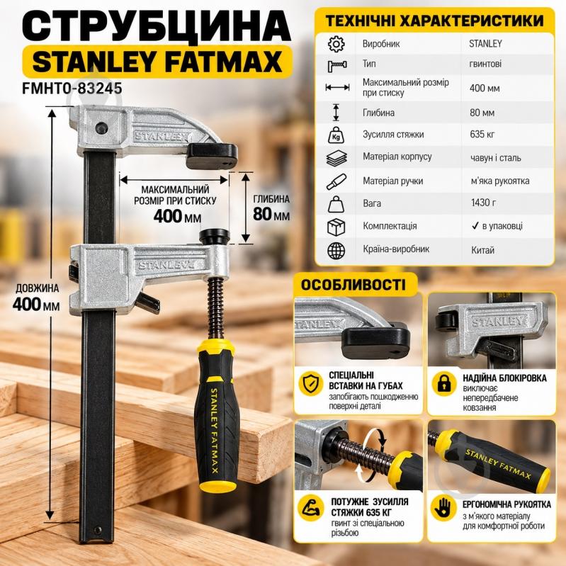 Струбцина Stanley FMHT0-83245 - фото 3