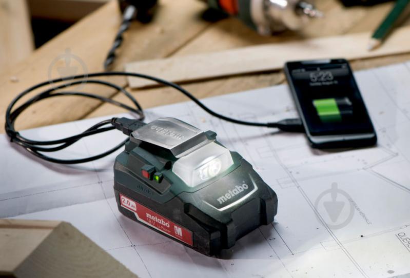 Адаптер Metabo PowerMaxx A 14.4-18 LED-USB 600288000 - фото 3