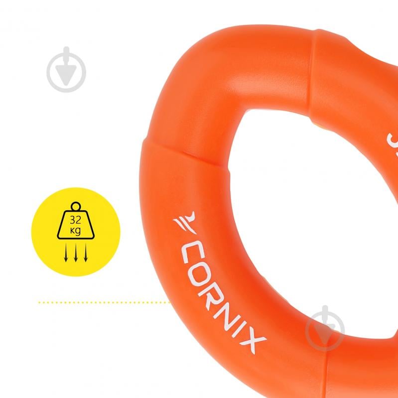 Эспандер кистевой Cornix 32 кг оранжевый XR-0076 - фото 5
