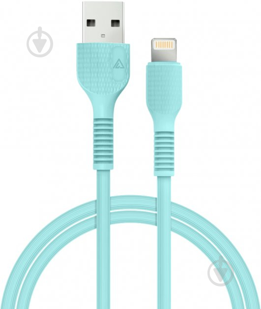 Кабель Acclab USB to Lightning 1,2 м мятный (AL-CBCOLOR-L1MT) - фото 1