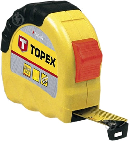 Рулетка Topex Shiftlock 27C305 5  м x 19  мм - фото 1